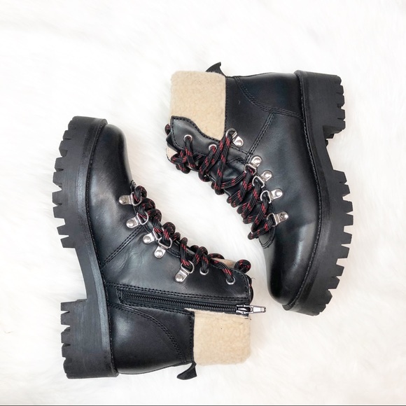 Steve Madden Shoes - Steve Madden  Broadway Hiking Boot Leather 7.5